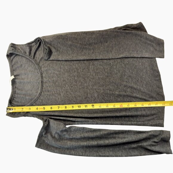 SPLASH Long Sleeve Jersey Off Shoulder Size Small Junior Grey - Picture 7 of 9